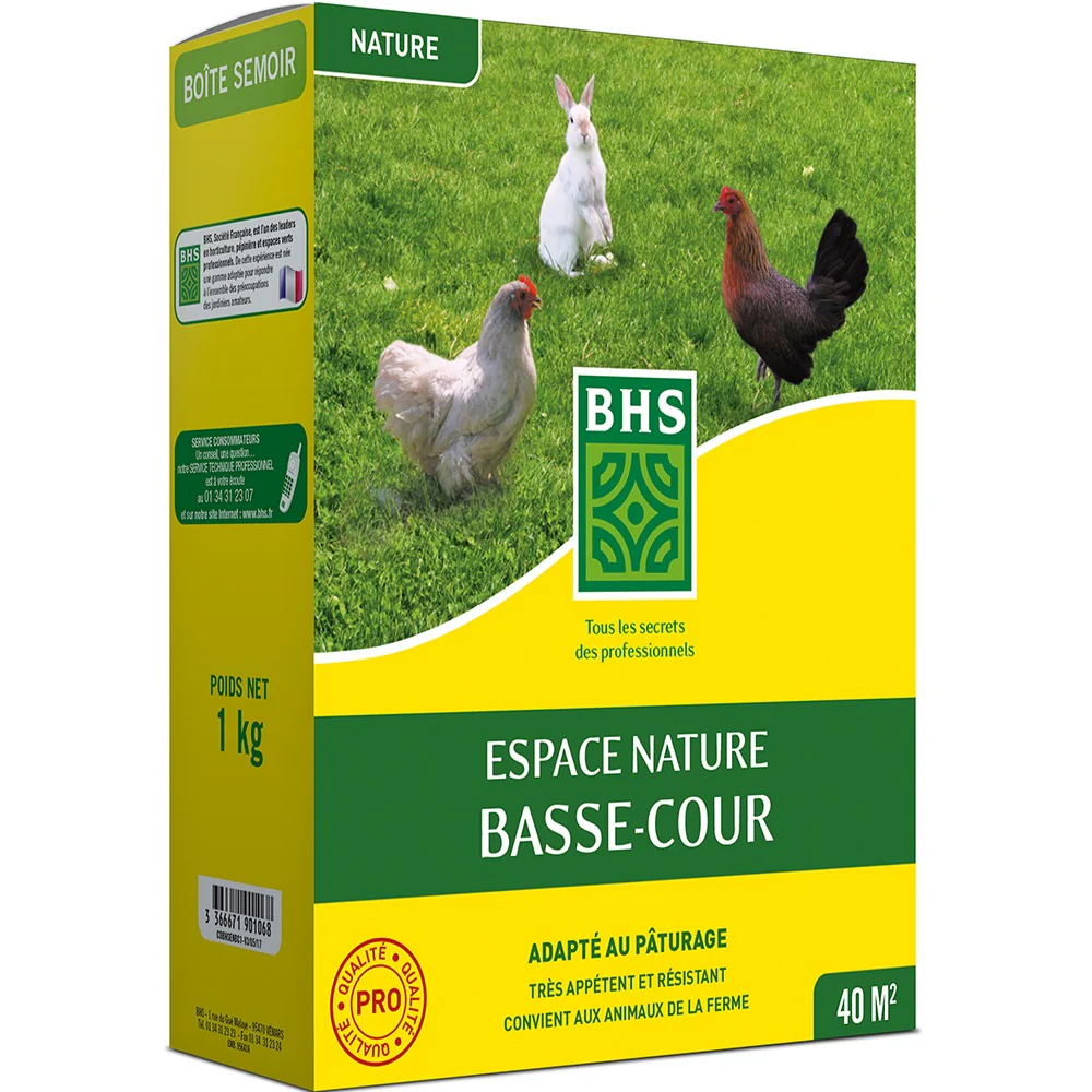 Gazon espace nature basse-cour BHS