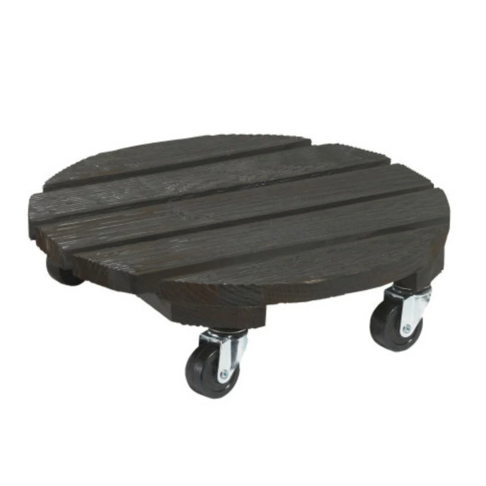 Support à roulette en bois
